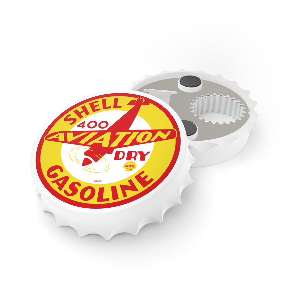 Shell Aviation 400 Bottle Opener — Vintage Petroliana Gift | The Faded Label Co.