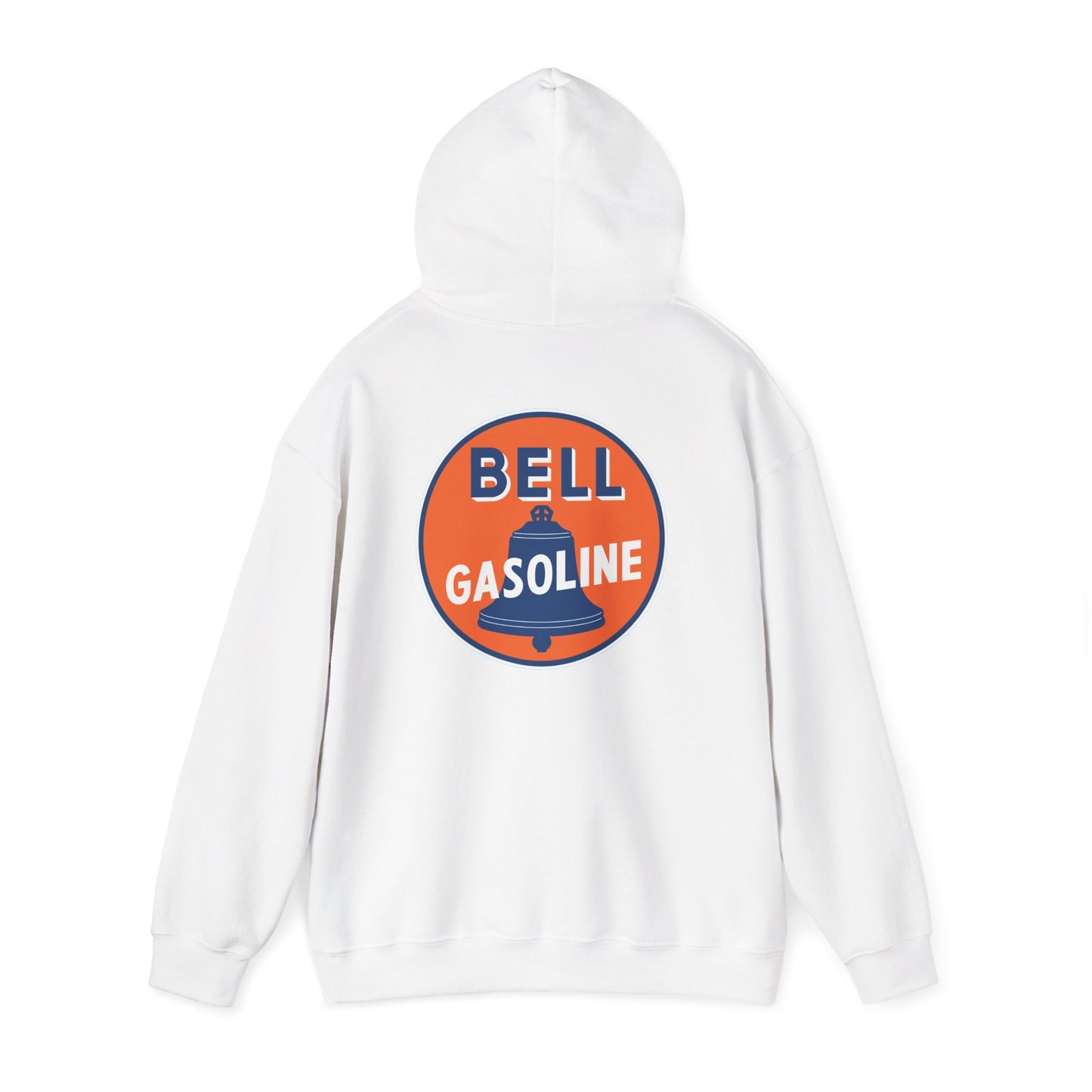 Bell Gasoline Logo Hoodie — Vintage Gas Station Graphic Sweatshirt
