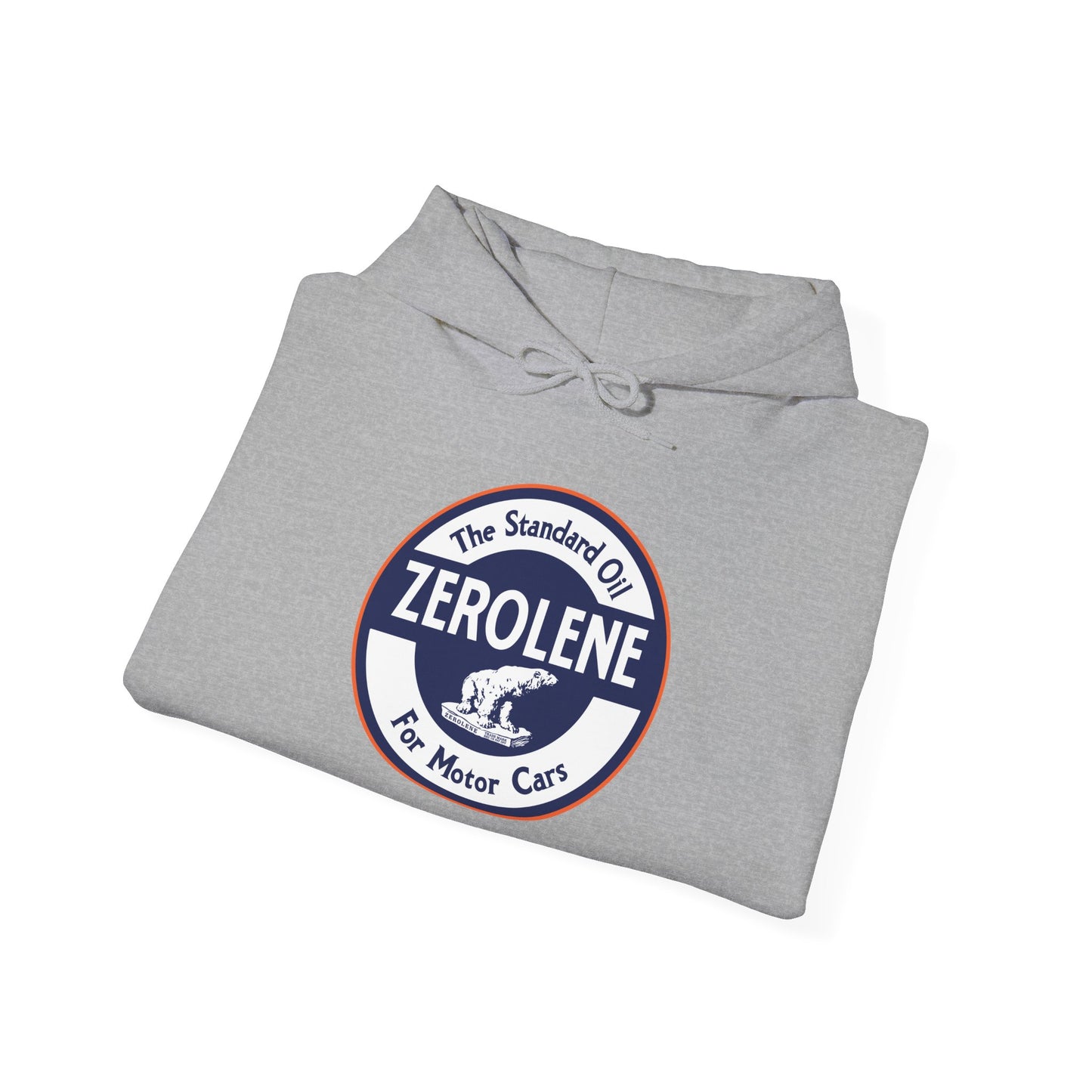 Zerolene Vintage Logo Hoodie — Retro Motor Oil Graphic Sweatshirt