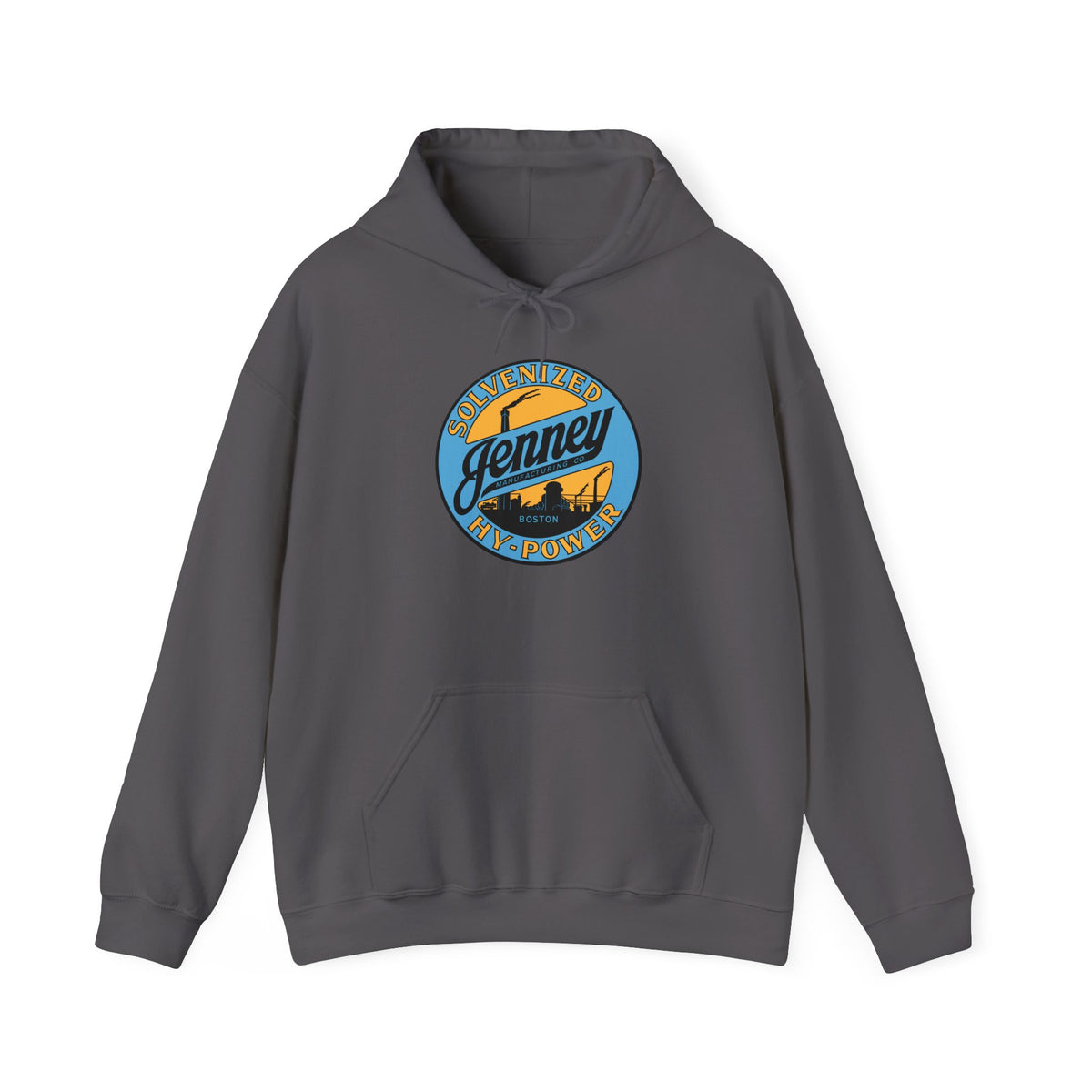 Jenney Hy-Power Hoodie — Vintage Boston Petroliana | The Faded Label Co.