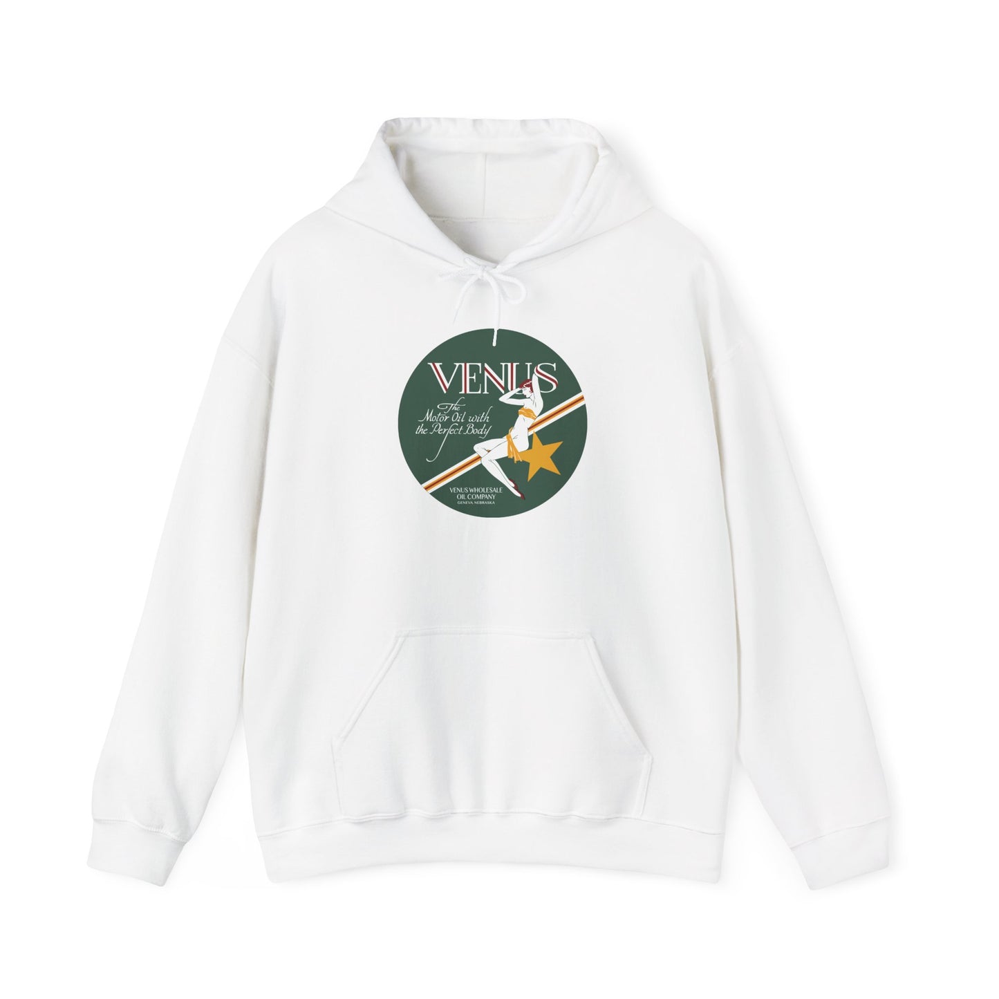 Venus Retro Rocket Hoodie — Vintage Space Pinup Graphic Sweatshirt