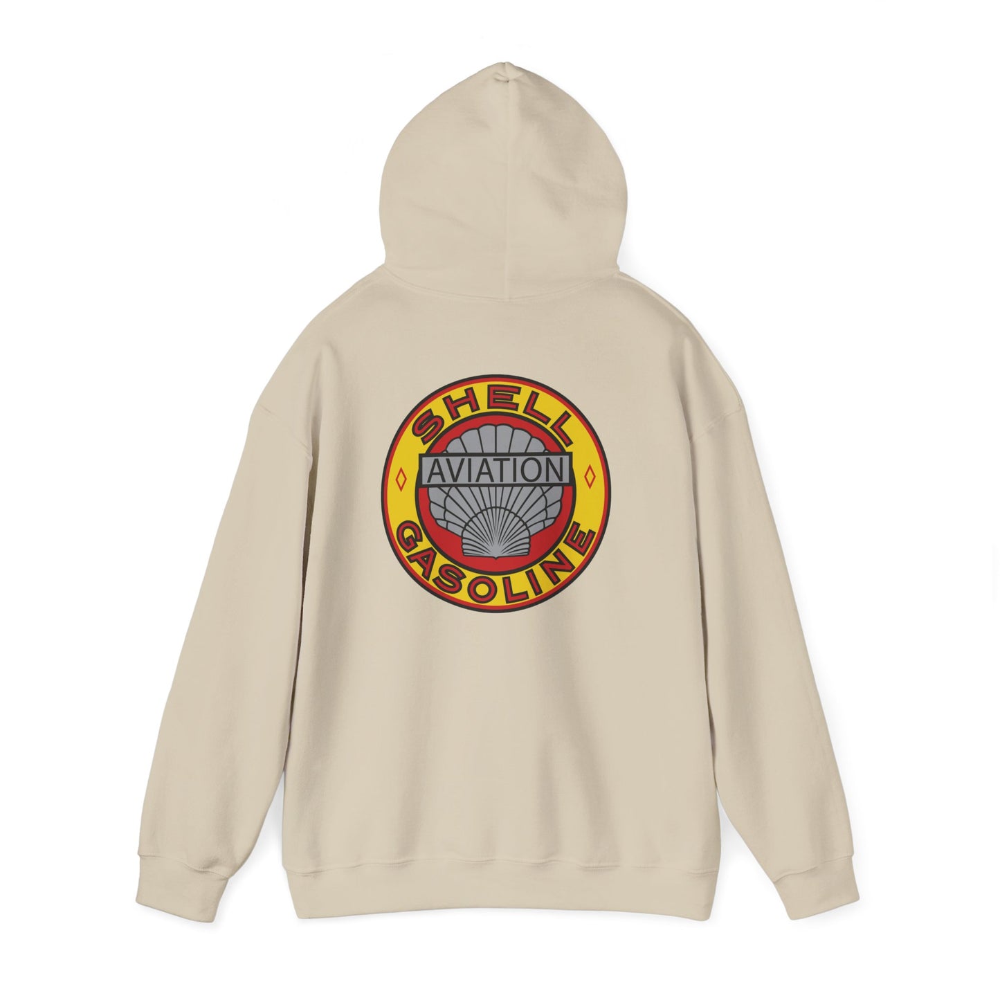 Aviation Shell Gasoline Vintage Logo Hoodie