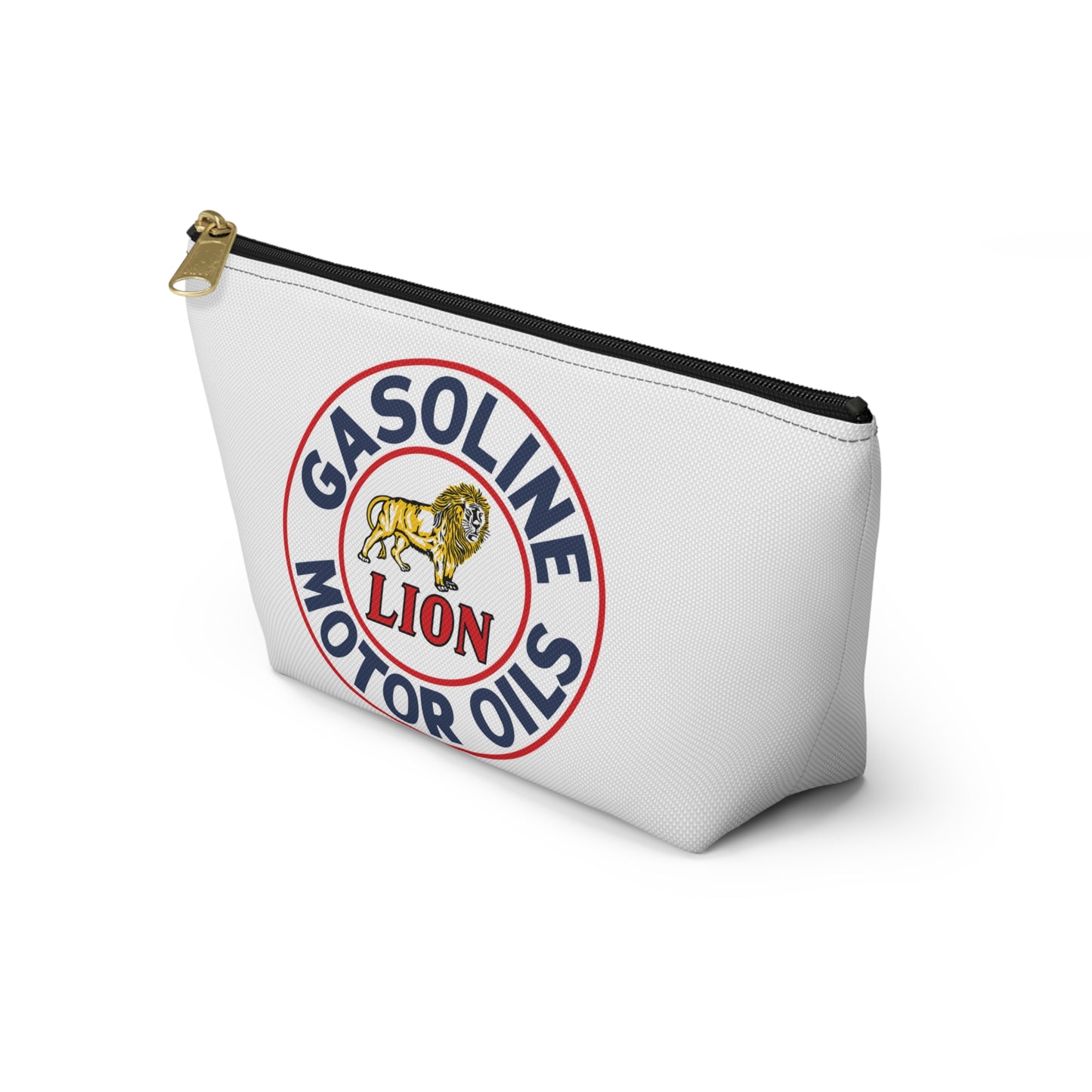 Lion Gasoline Accessory Pouch — Vintage Arkansas Petroliana Gift | The Faded Label Co.