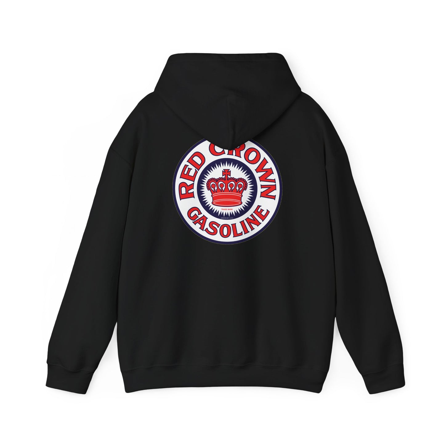 Red Crown Gasoline Logo Hoodie — Vintage Retro Gas Station Pullover