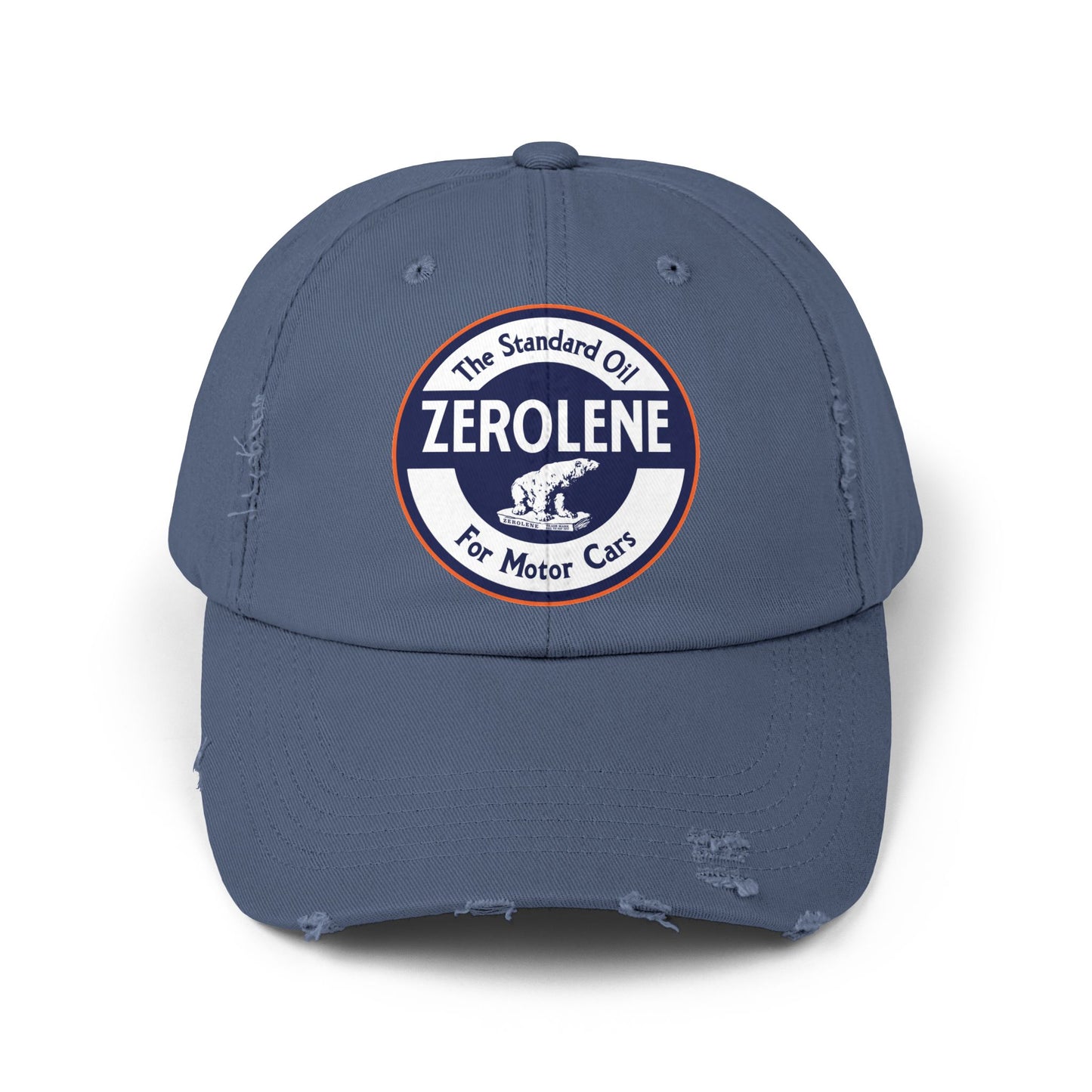 Zerolene Distressed Cap — Retro Motor Oil Logo Hat