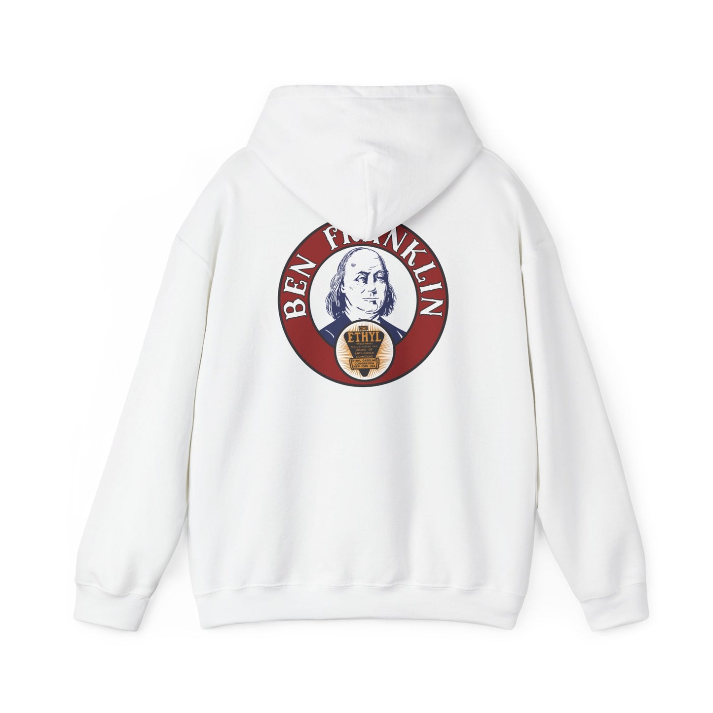 Ben Franklin ethyl Hoodie — Vintage Patriotic Americana Pullover