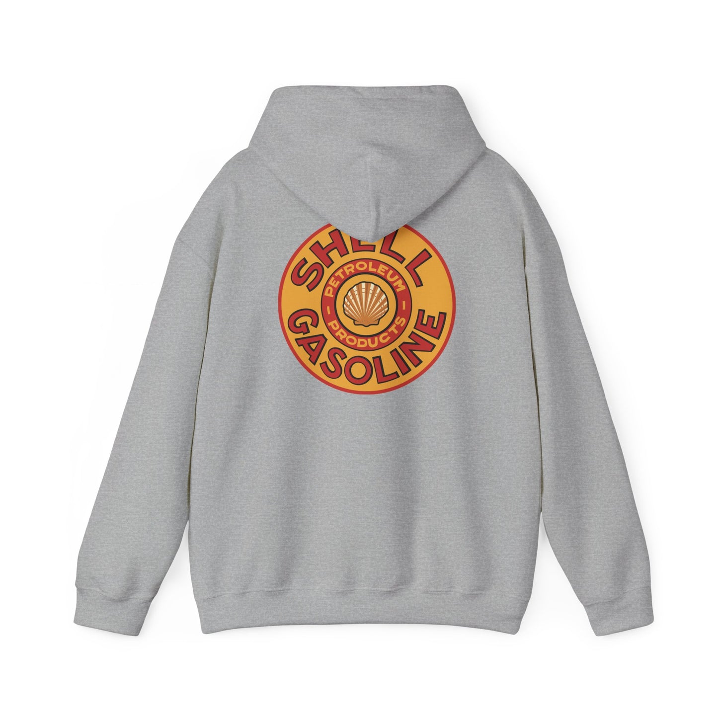 Shell Gasoline Logo Hoodie — Vintage Retro Petrol Badge Pullover