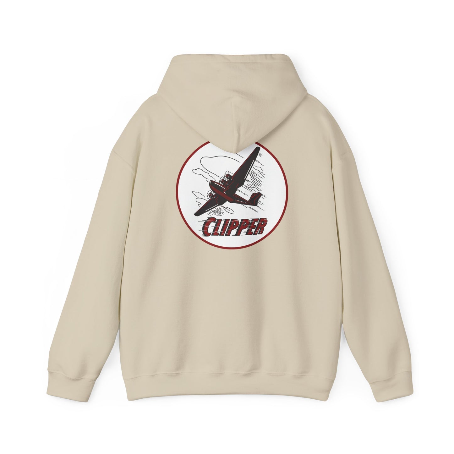 Aviation Clipper Hoodie – Vintage Plane Graphic Pullover
