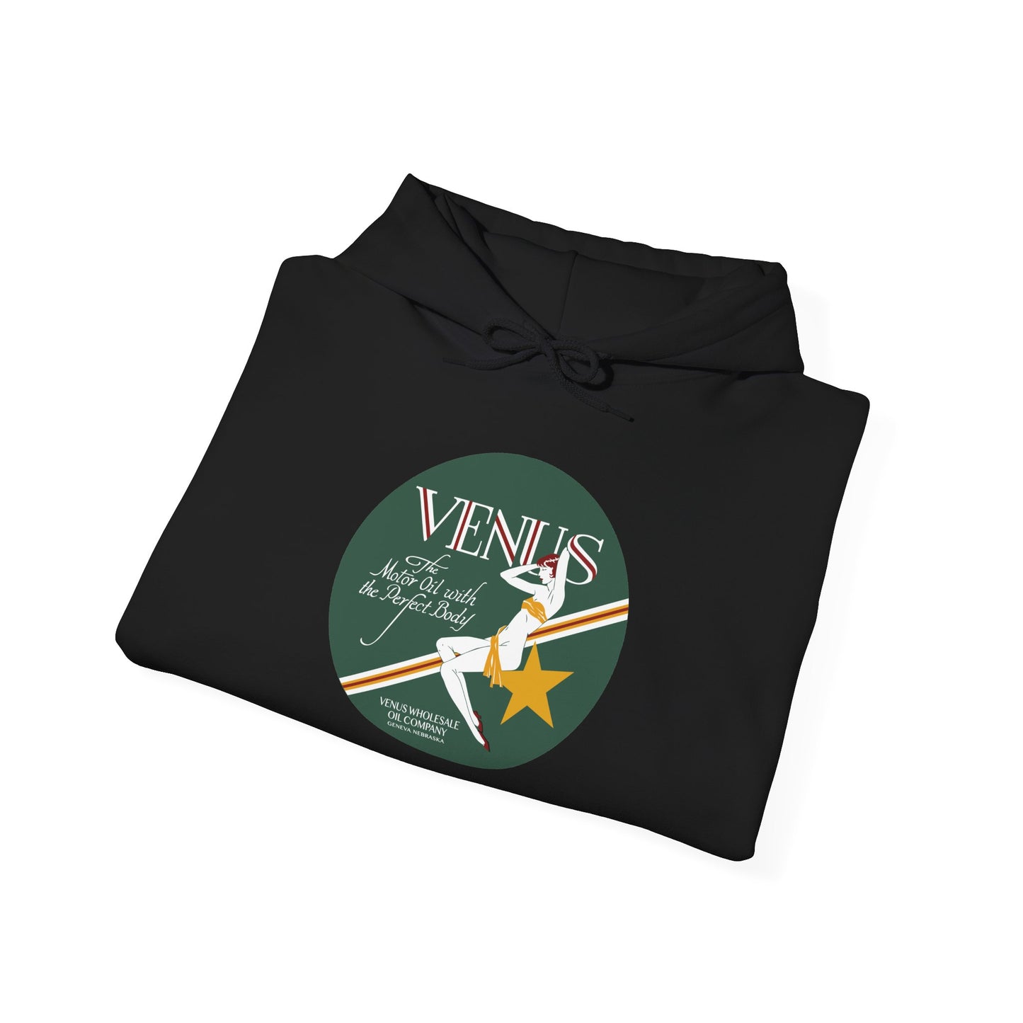 Venus Retro Rocket Hoodie — Vintage Space Pinup Graphic Sweatshirt