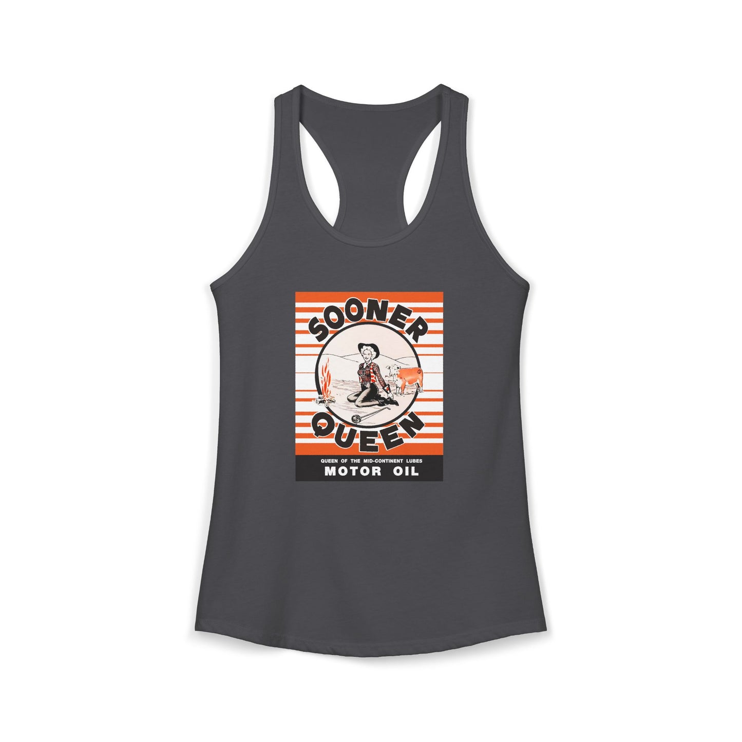 sooner queen Women's Ideal Racerback Tank