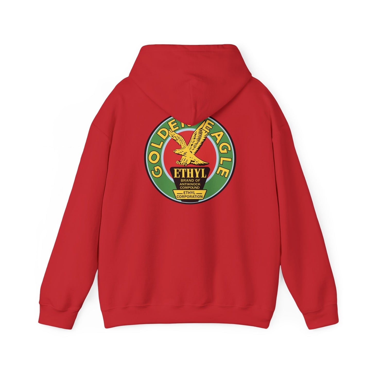 Golden Eagle Ethyl Logo Hoodie — Vintage Petroliana Pullover