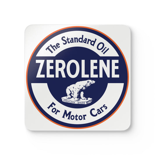 Zerolene coaster set — vintage petroliana gift — The Faded Label Co.