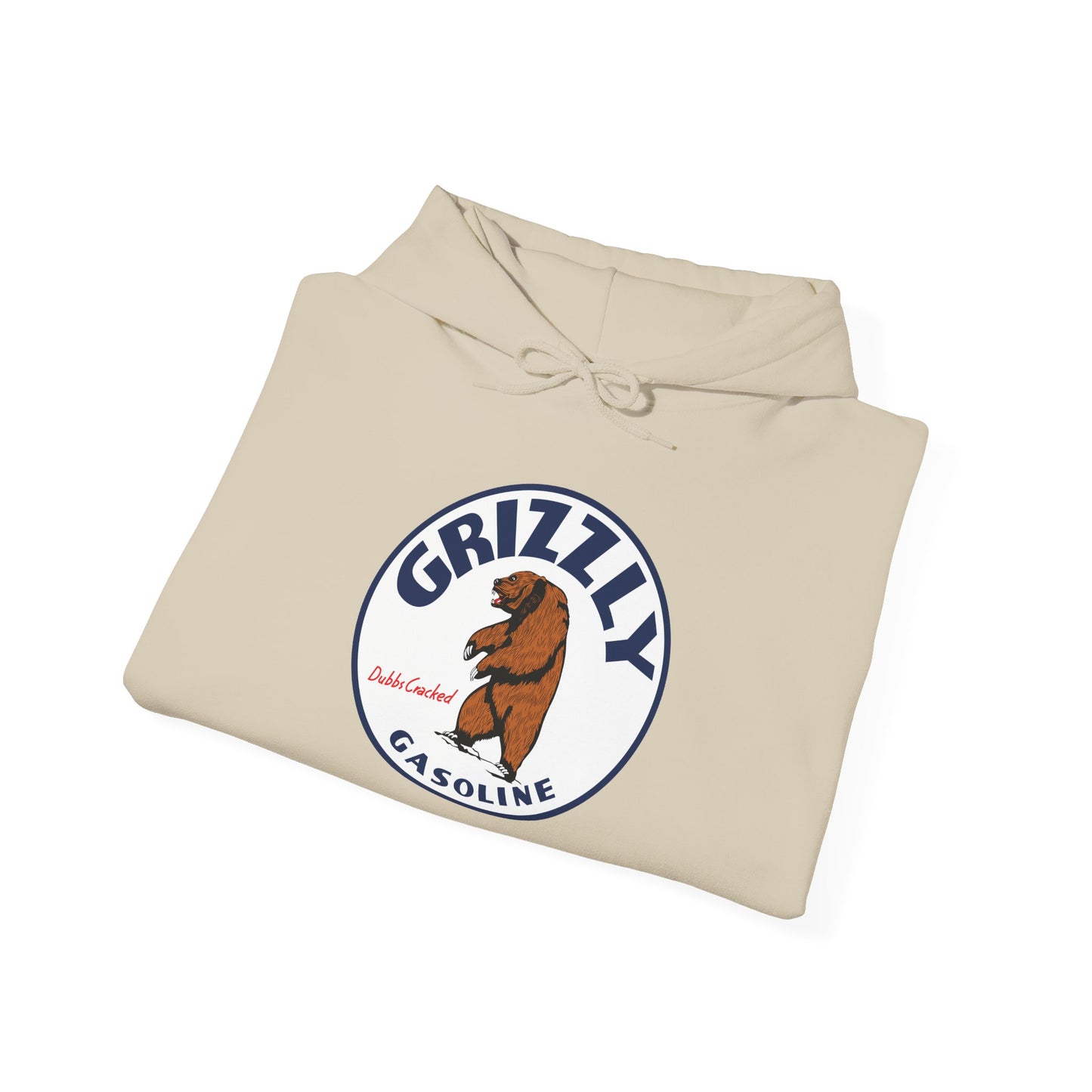 Grizzly Gasoline Logo Hoodie – Retro Bear Graphic Sweatshirt