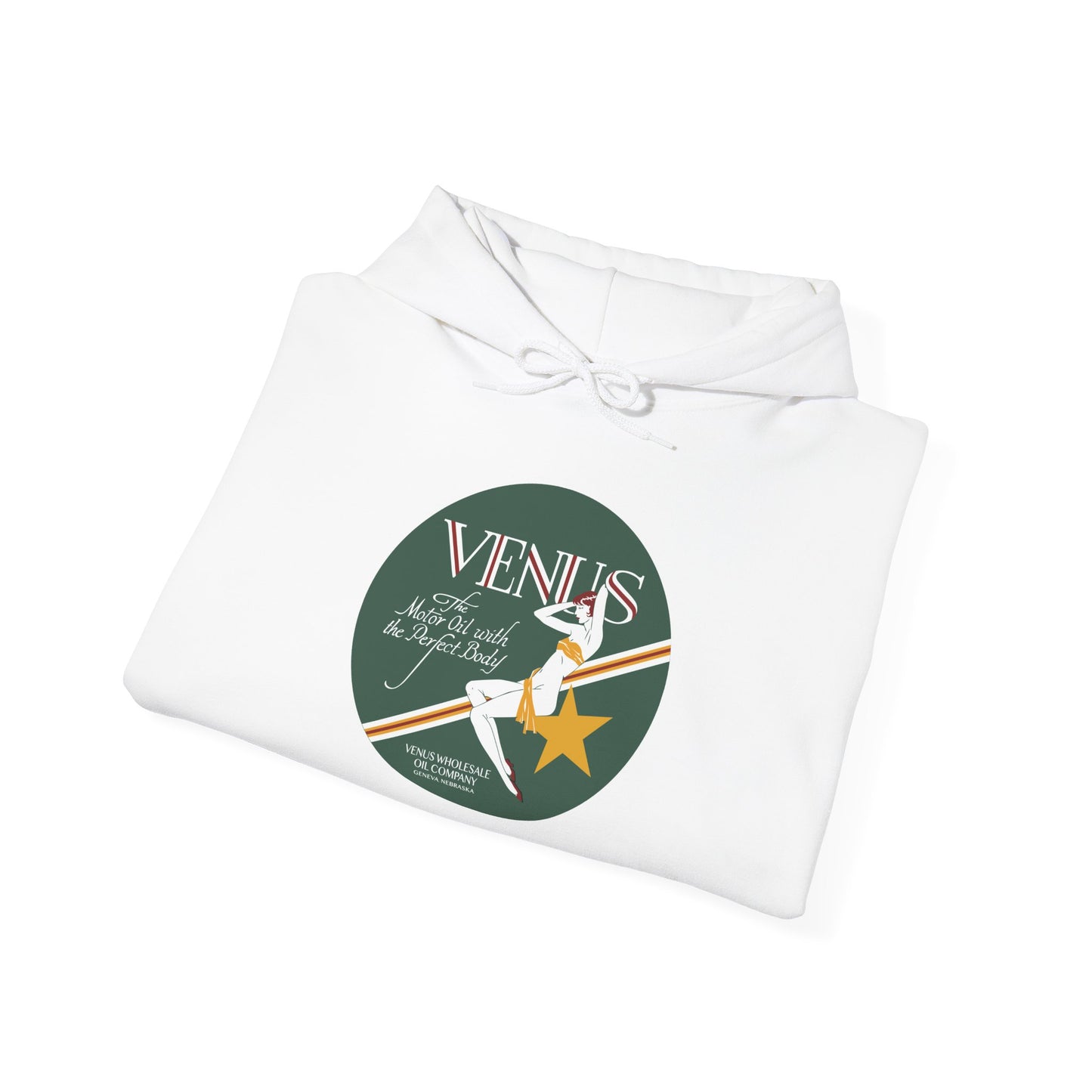 Venus Retro Rocket Hoodie — Vintage Space Pinup Graphic Sweatshirt