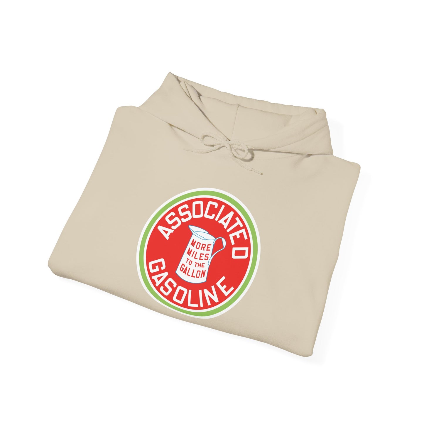 Associated Gasoline Gasoline Logo Hoodie — Vintage Retro Petrol Patch