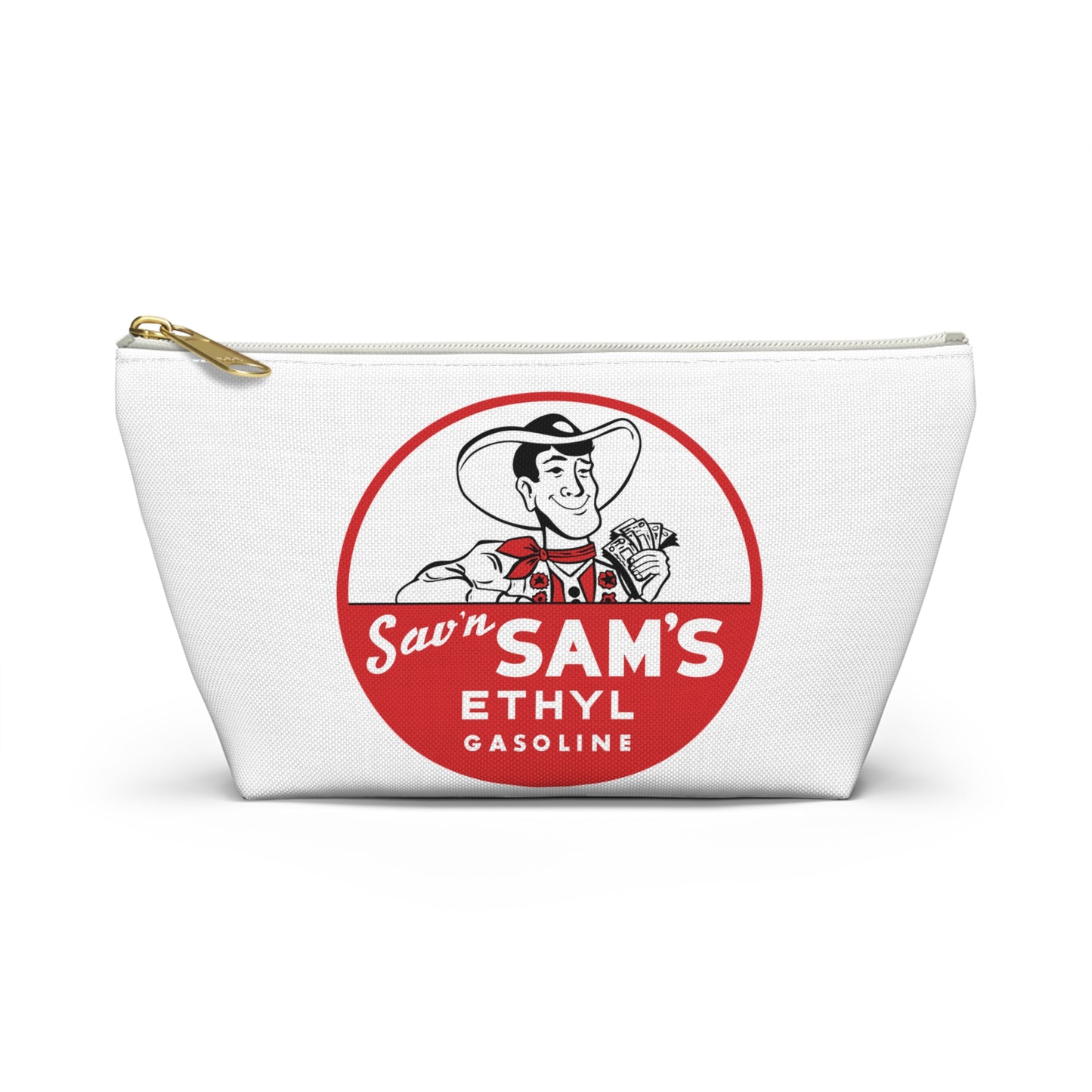 Sam's Ethyl Gasoline Accessory Pouch — Vintage Petroliana Gift | The Faded Label Co.