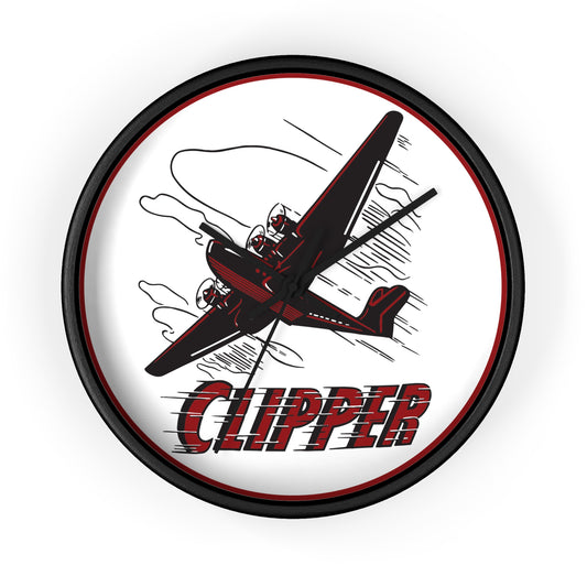 Clipper Petroleum wall clock — vintage petroliana decor — The Faded Label Co.