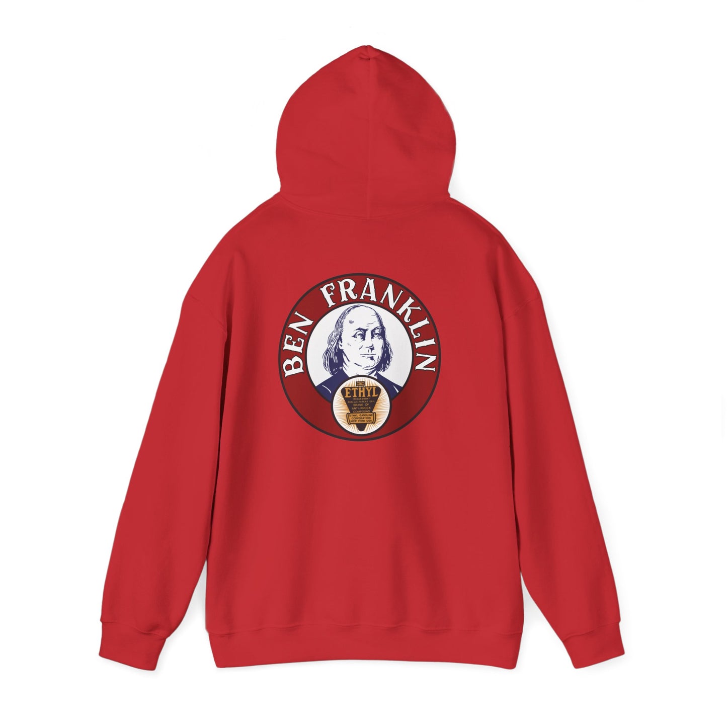 Ben Franklin ethyl Hoodie — Vintage Patriotic Americana Pullover