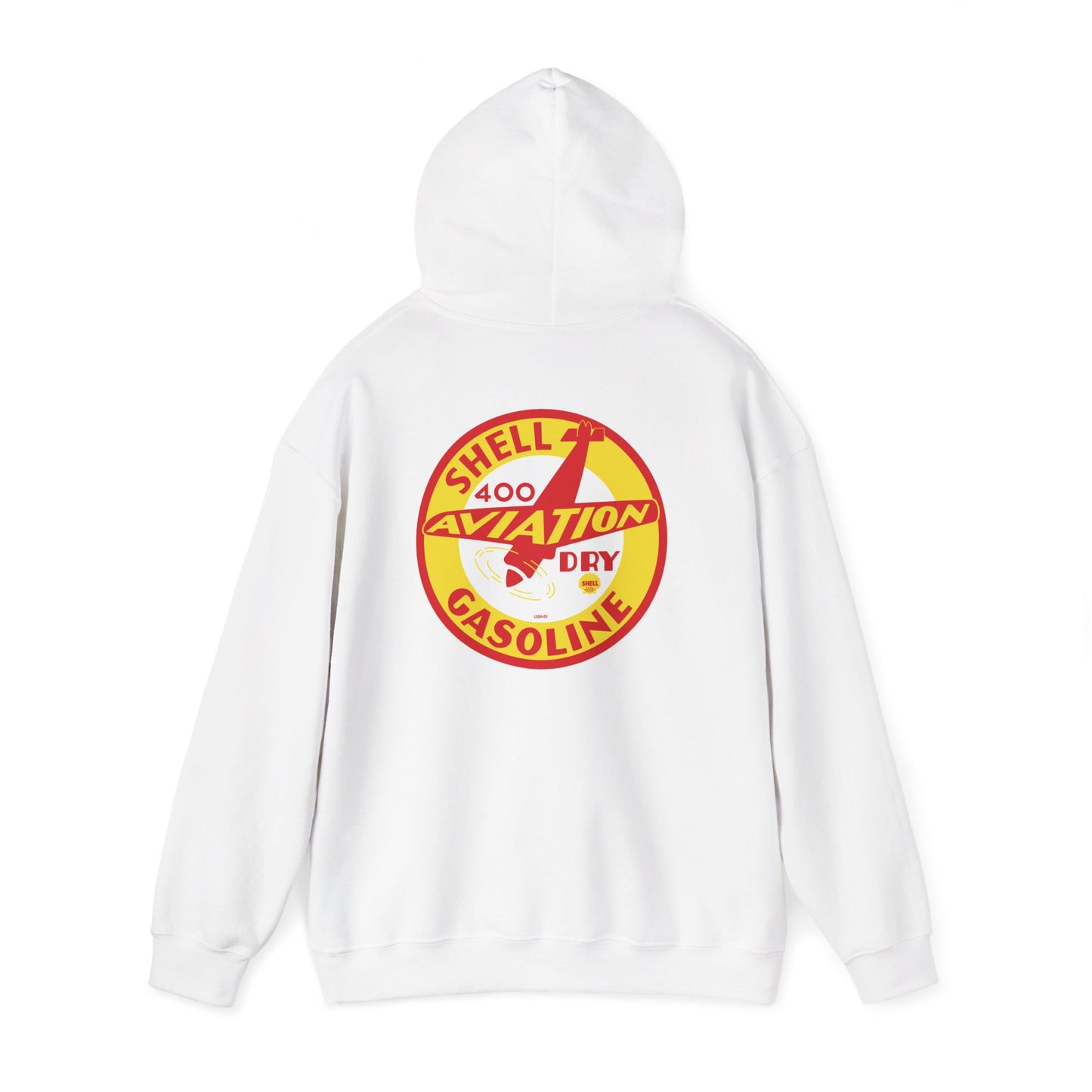 Shell 400 Aviation Gasoline Hoodie — Vintage  Logo Pullover