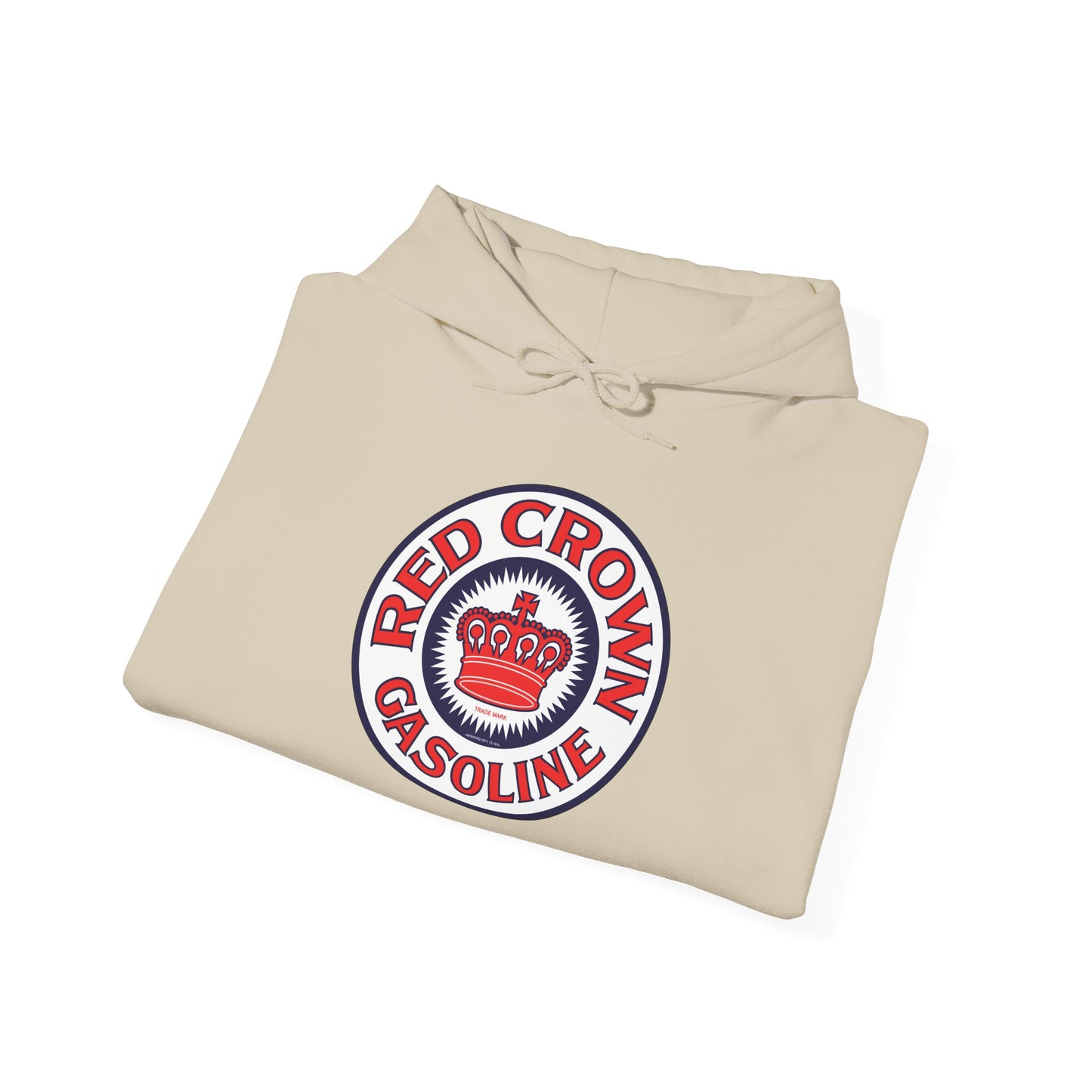 Red Crown Gasoline Logo Hoodie — Vintage Retro Gas Station Pullover