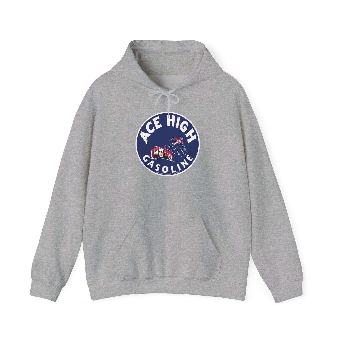 Ace High Gasoline Hoodie — Vintage Racing Logo Pullover