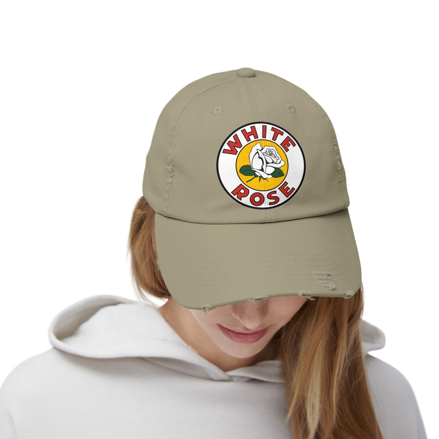 White Rose gasoline  Vintage Distressed Cap