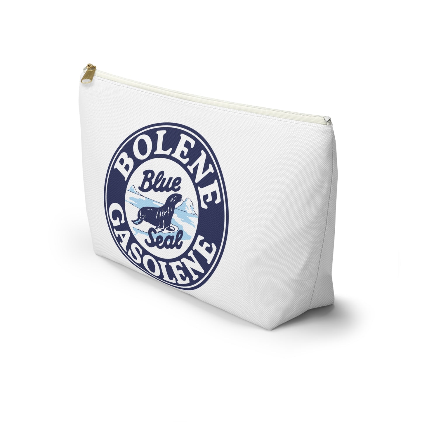 Bolene Blue Seal Gasolene Accessory Pouch — Vintage Petroliana Gift | The Faded Label Co.