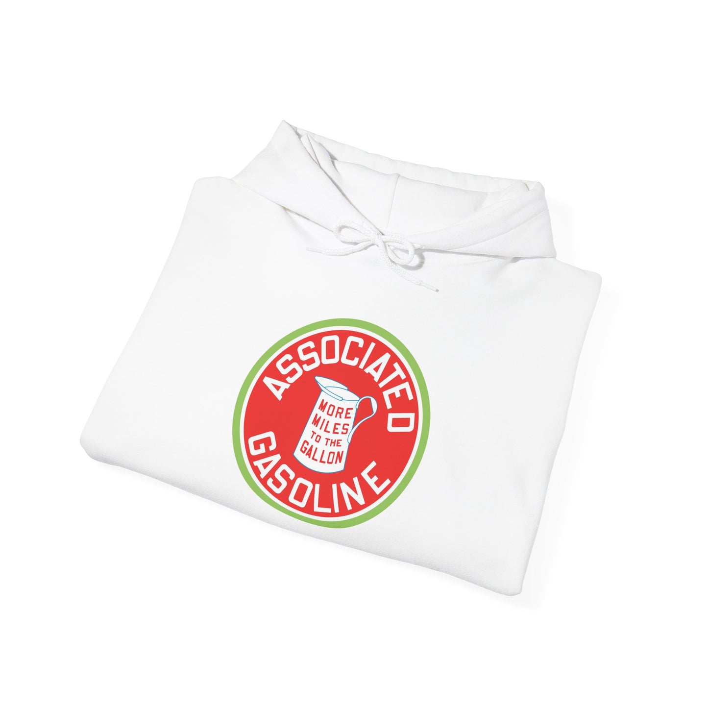 Associated Gasoline Gasoline Logo Hoodie — Vintage Retro Petrol Patch