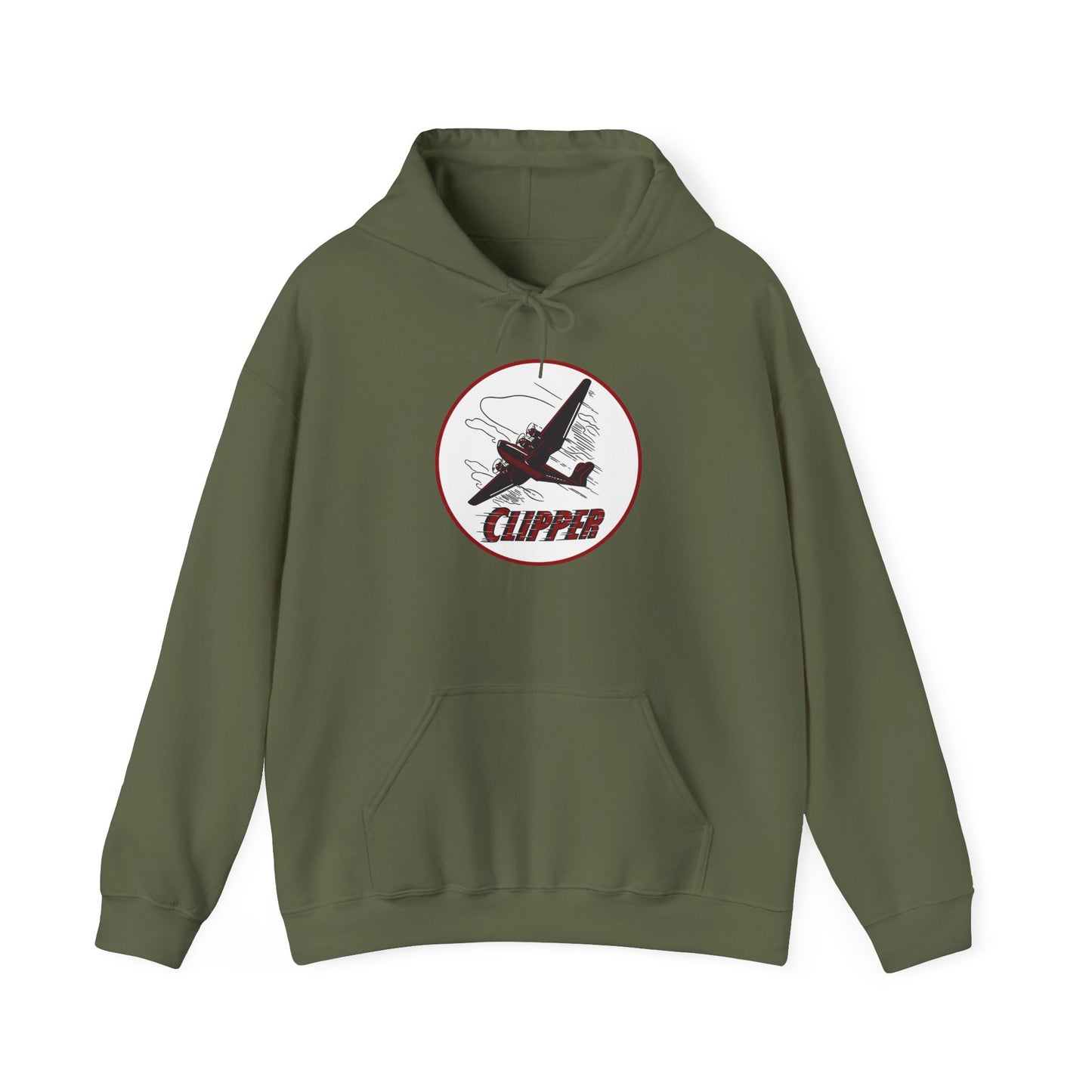 Aviation Clipper Hoodie – Vintage Plane Graphic Pullover
