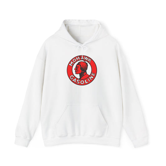 Mohawk Gasoline Hoodie — Vintage Gas Station Petroliana | The Faded Label Co.