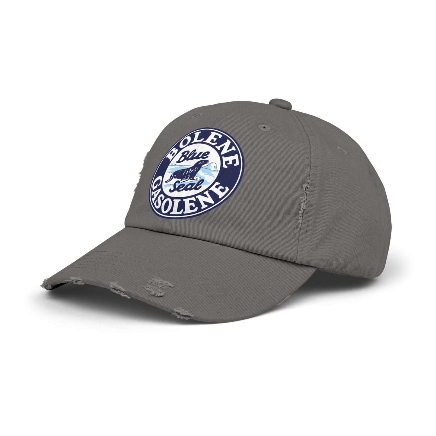 Bolene Blue Seal Gasolene Distressed Cap — Vintage Petroliana Hat | The Faded Label Co.