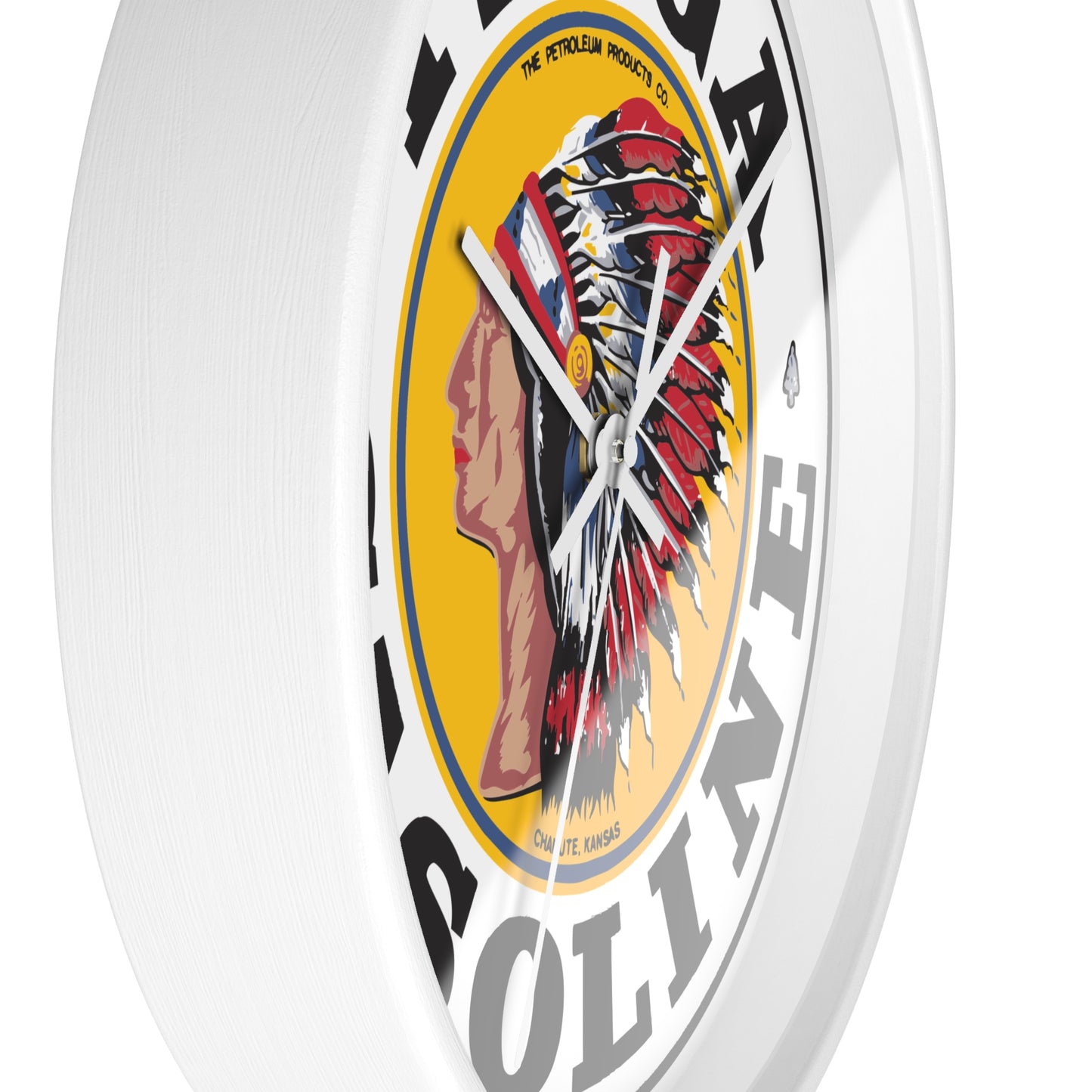 Tioga Gasoline Wall Clock — Vintage Petroliana Gift | The Faded Label Co.