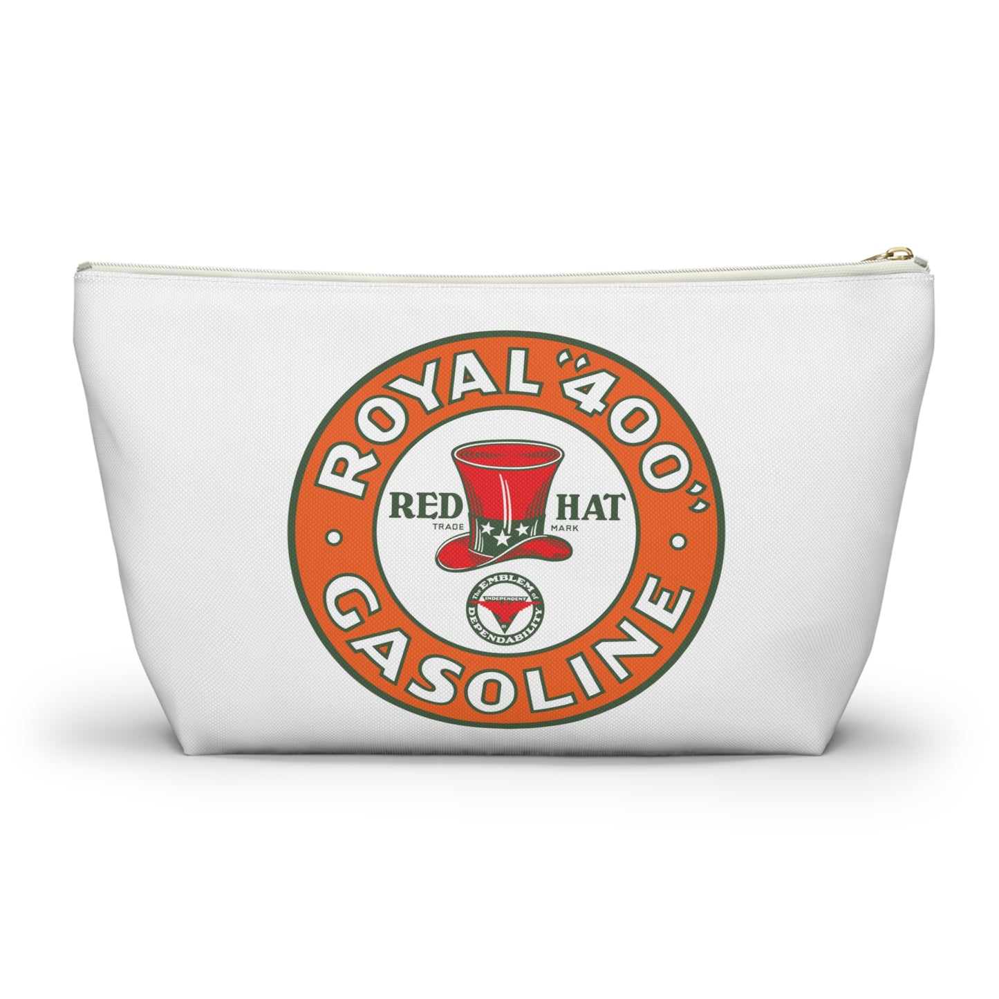 Red Hat Royal 400 Gasoline Accessory Pouch — Vintage Rare Petroliana Gift | The Faded Label Co.