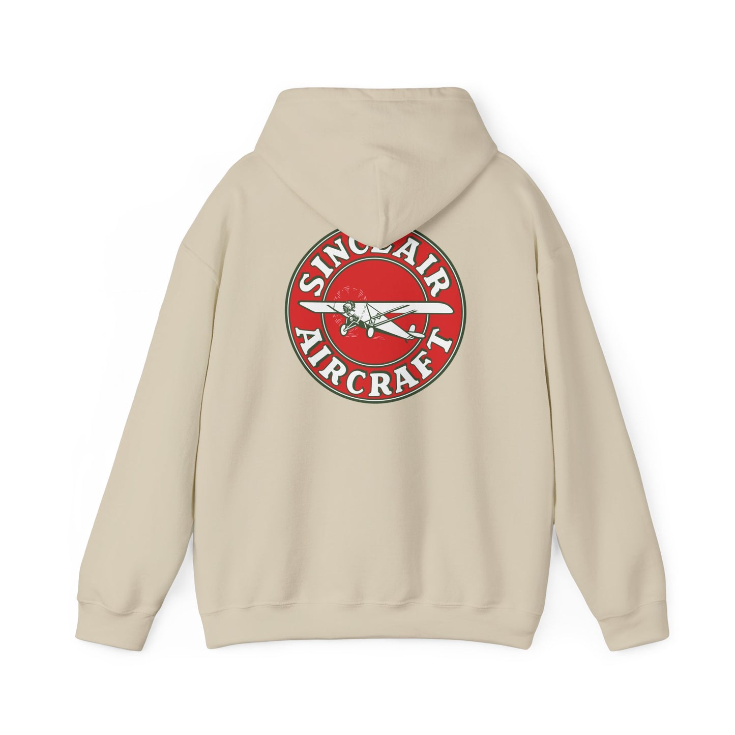 Sinclair Aircraft Vintage Logo Hoodie — Retro Aviation Pullover