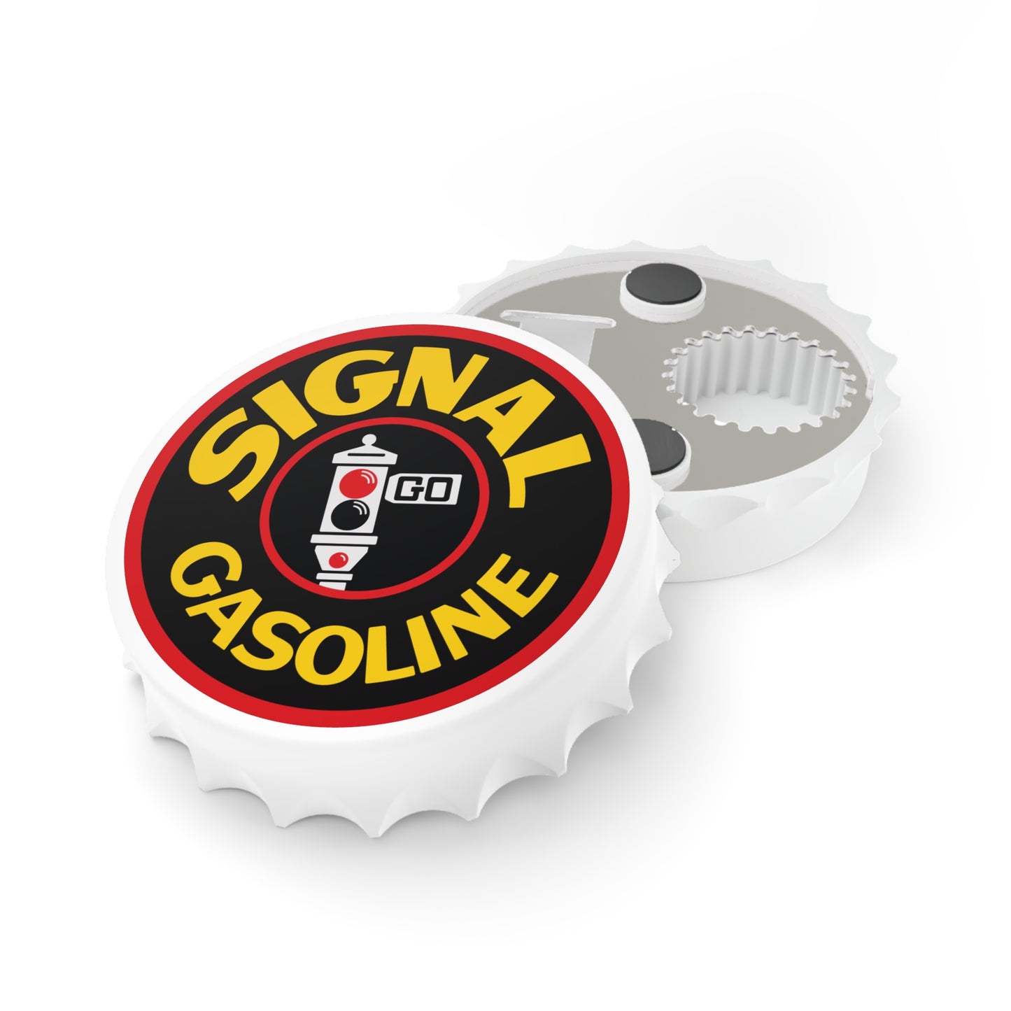 Signal Gasoline Bottle Opener — Vintage California Petroliana Gift | The Faded Label Co.