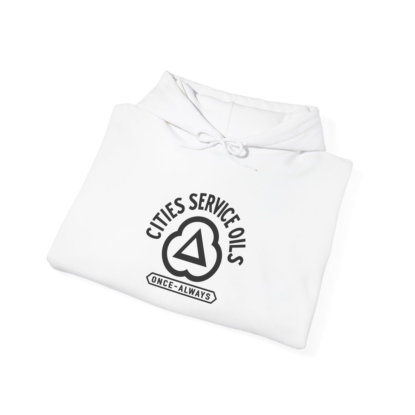 Cities Service Oils Logo Hoodie — 'Once & Always' Retro Gasoline Streetwear