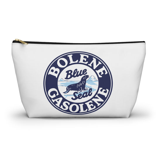 Bolene Blue Seal Gasolene Accessory Pouch — Vintage Petroliana Gift | The Faded Label Co.