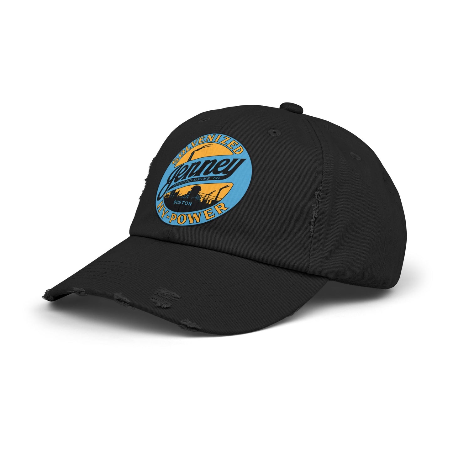 Jenney Gasoline Distressed Cap — Vintage New England Petroliana Hat | The Faded Label Co.