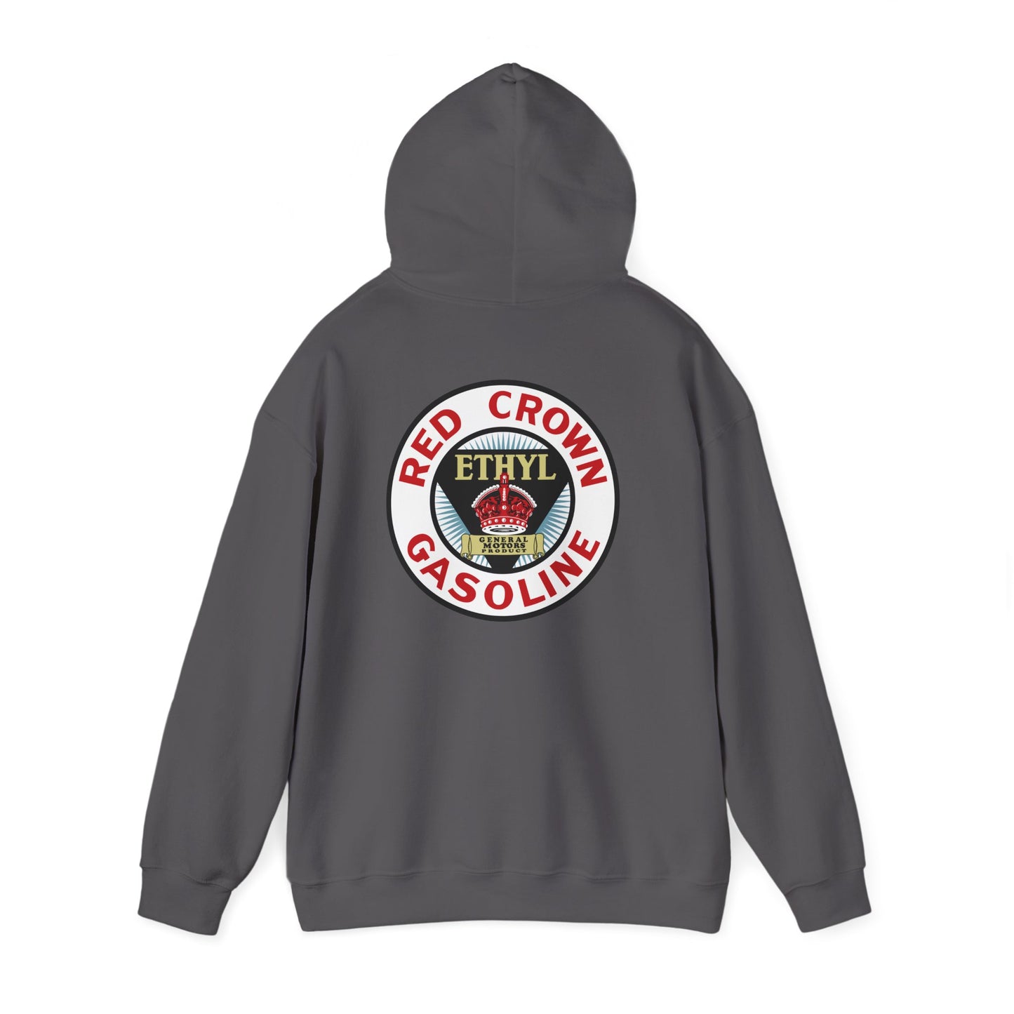 Red Crown Ethyl Hoodie — Vintage Antiknock Petroliana | The Faded Label Co.