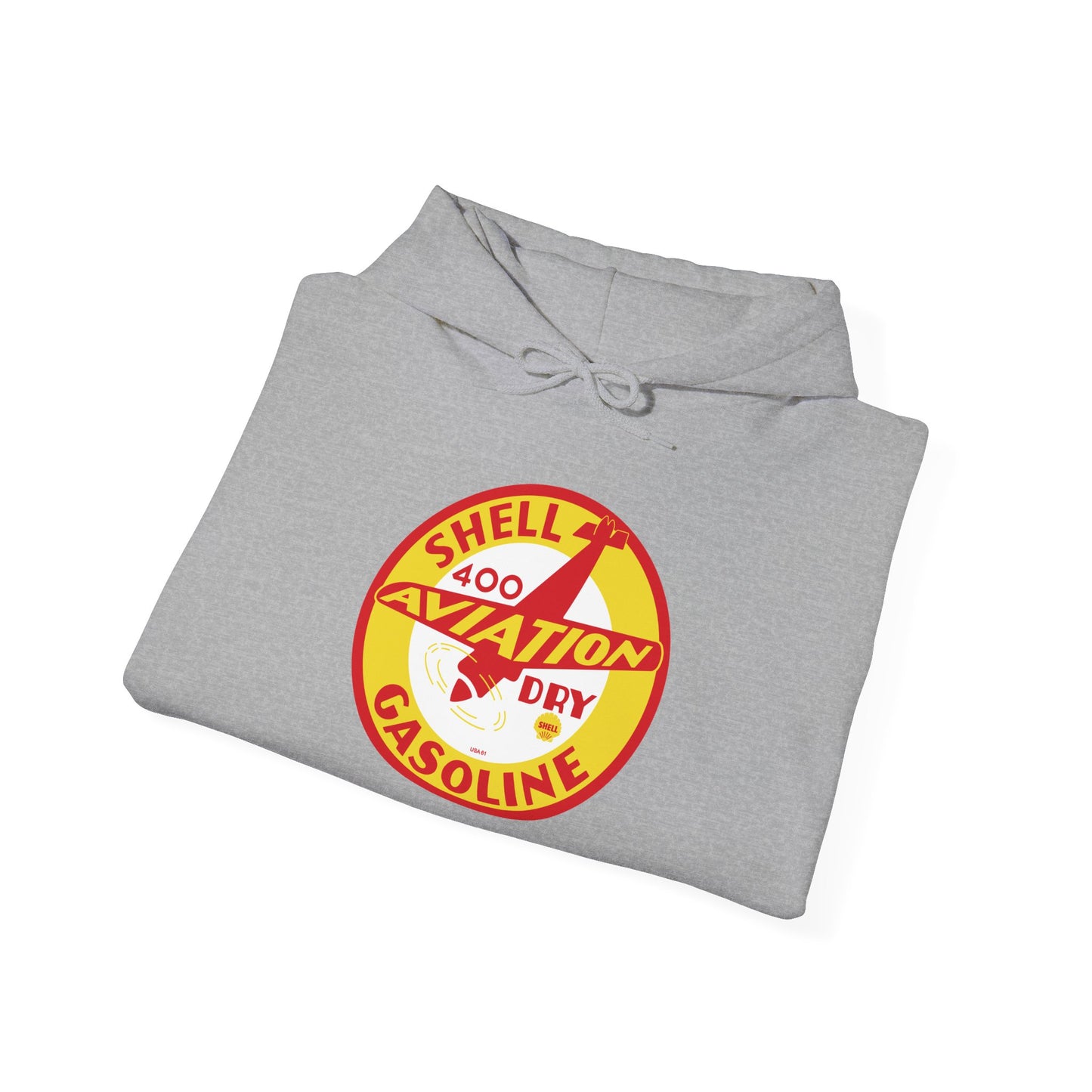 Shell 400 Aviation Gasoline Hoodie — Vintage  Logo Pullover