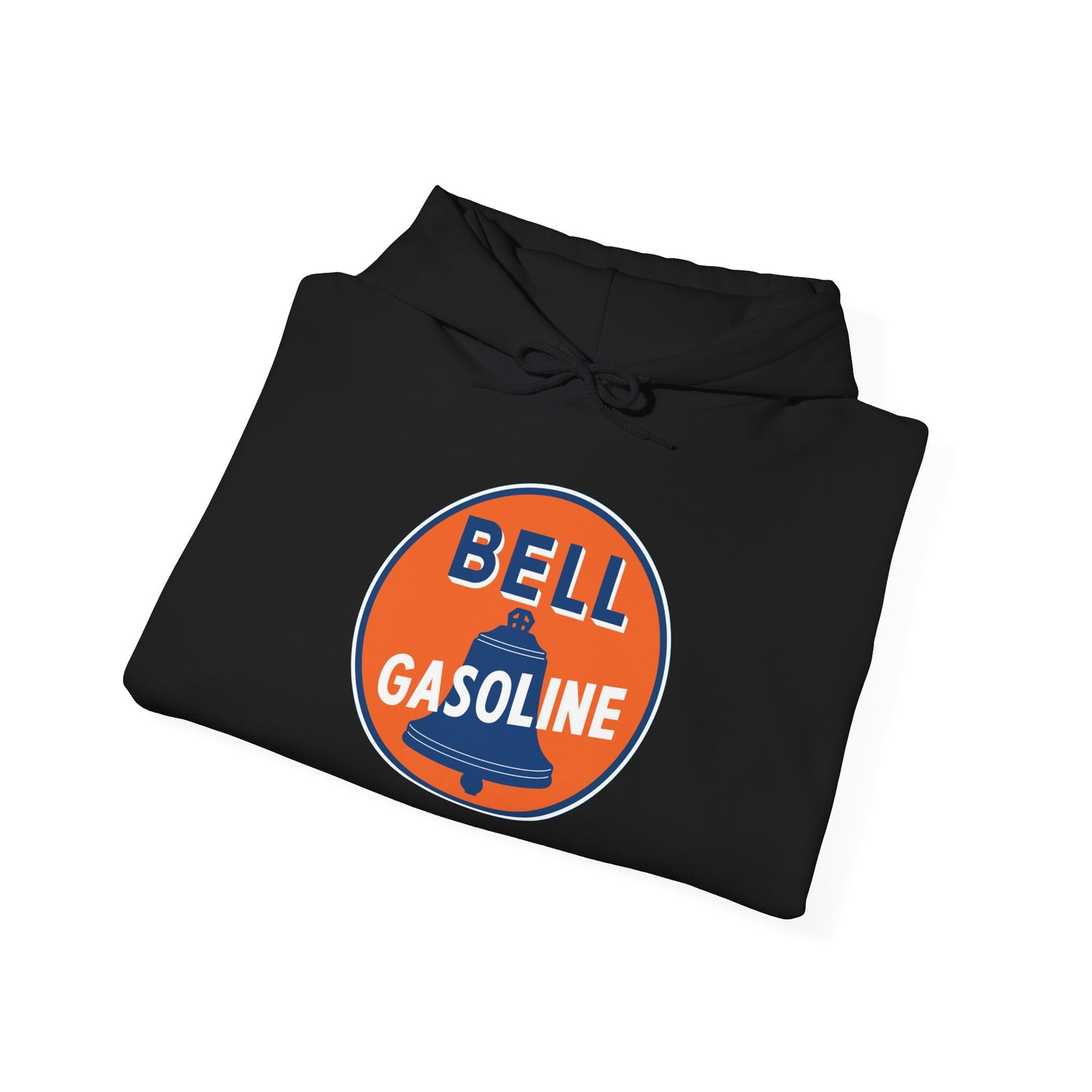 Bell Gasoline Logo Hoodie — Vintage Gas Station Graphic Sweatshirt