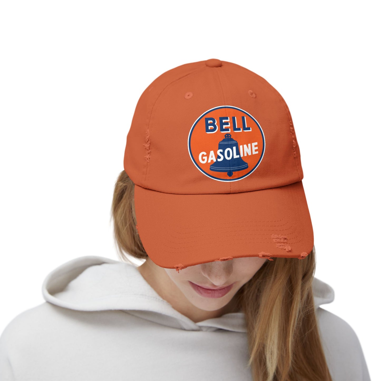 Bell Gasoline Distressed Cap — Vintage Route 66 Petroliana Hat | The Faded Label Co.