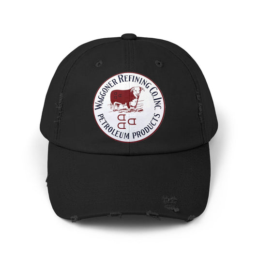 Waggoner Refining Co. distressed trucker hat — vintage Texas petroliana — The Faded Label Co.