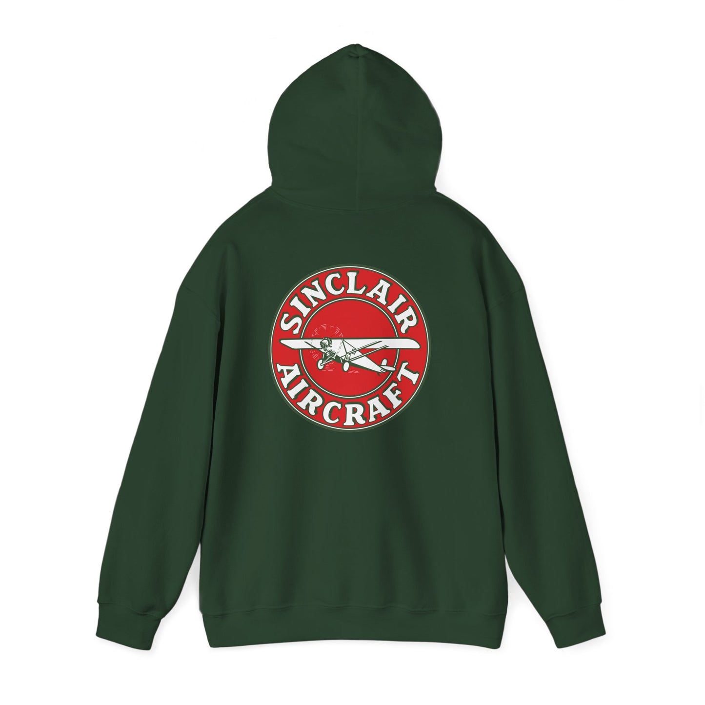 Sinclair Aircraft Vintage Logo Hoodie — Retro Aviation Pullover