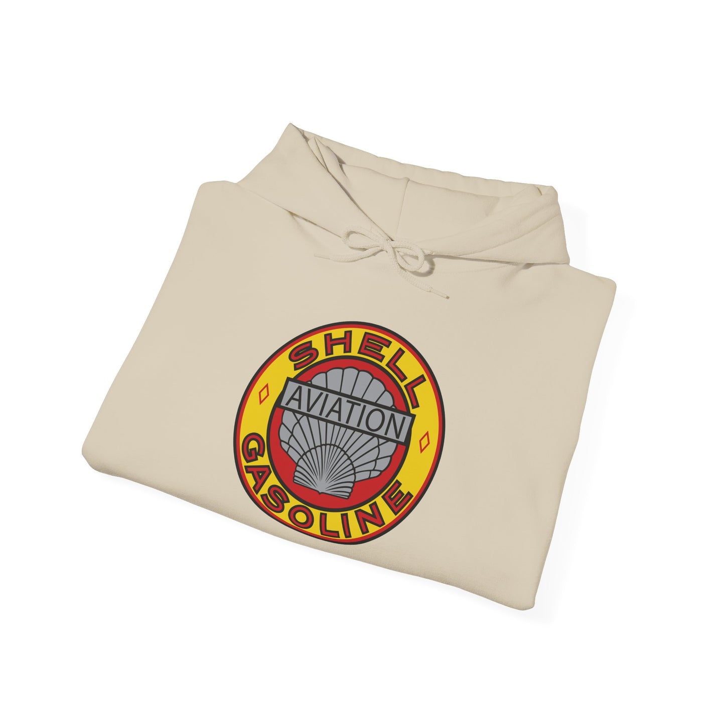 Aviation Shell Gasoline Vintage Logo Hoodie