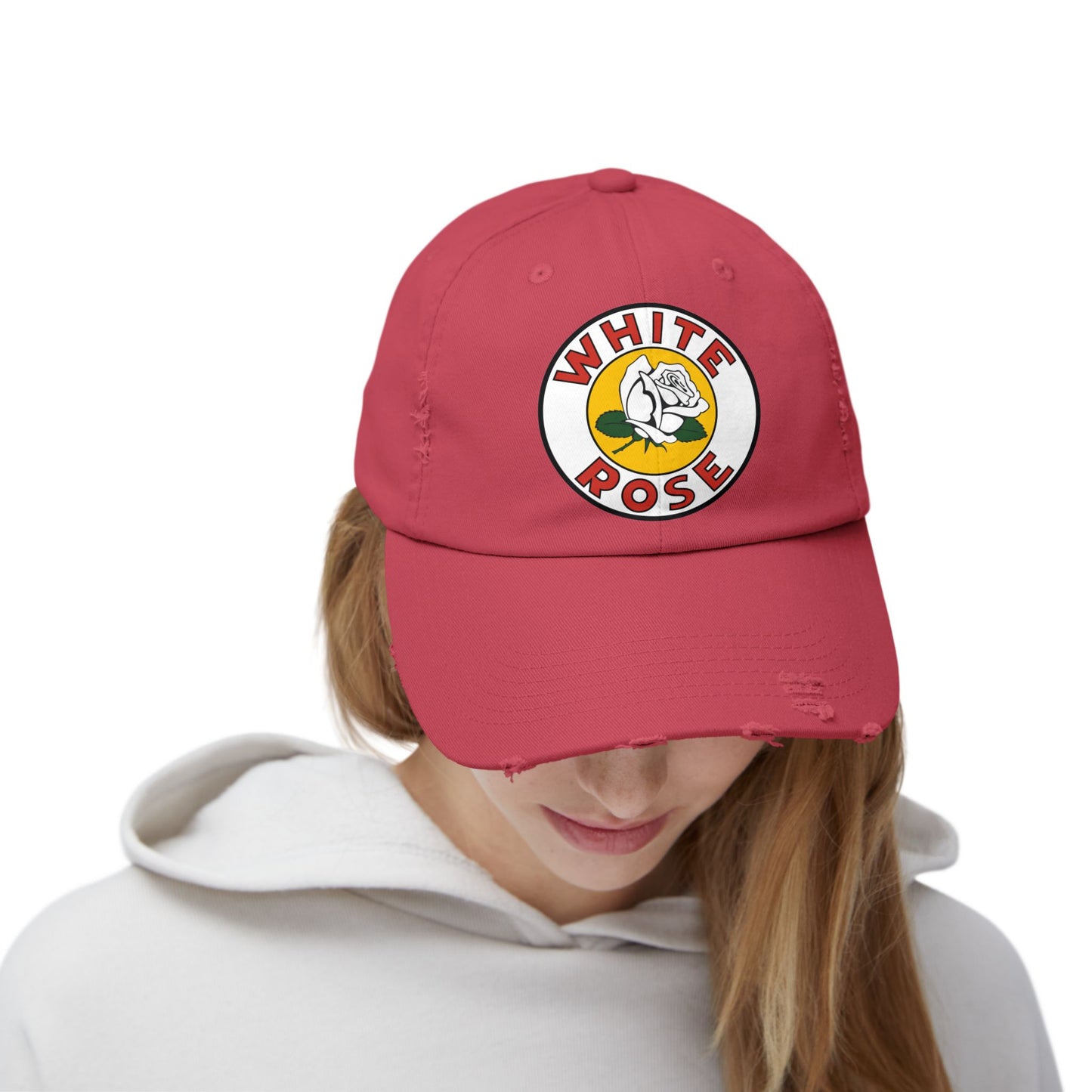 White Rose gasoline  Vintage Distressed Cap