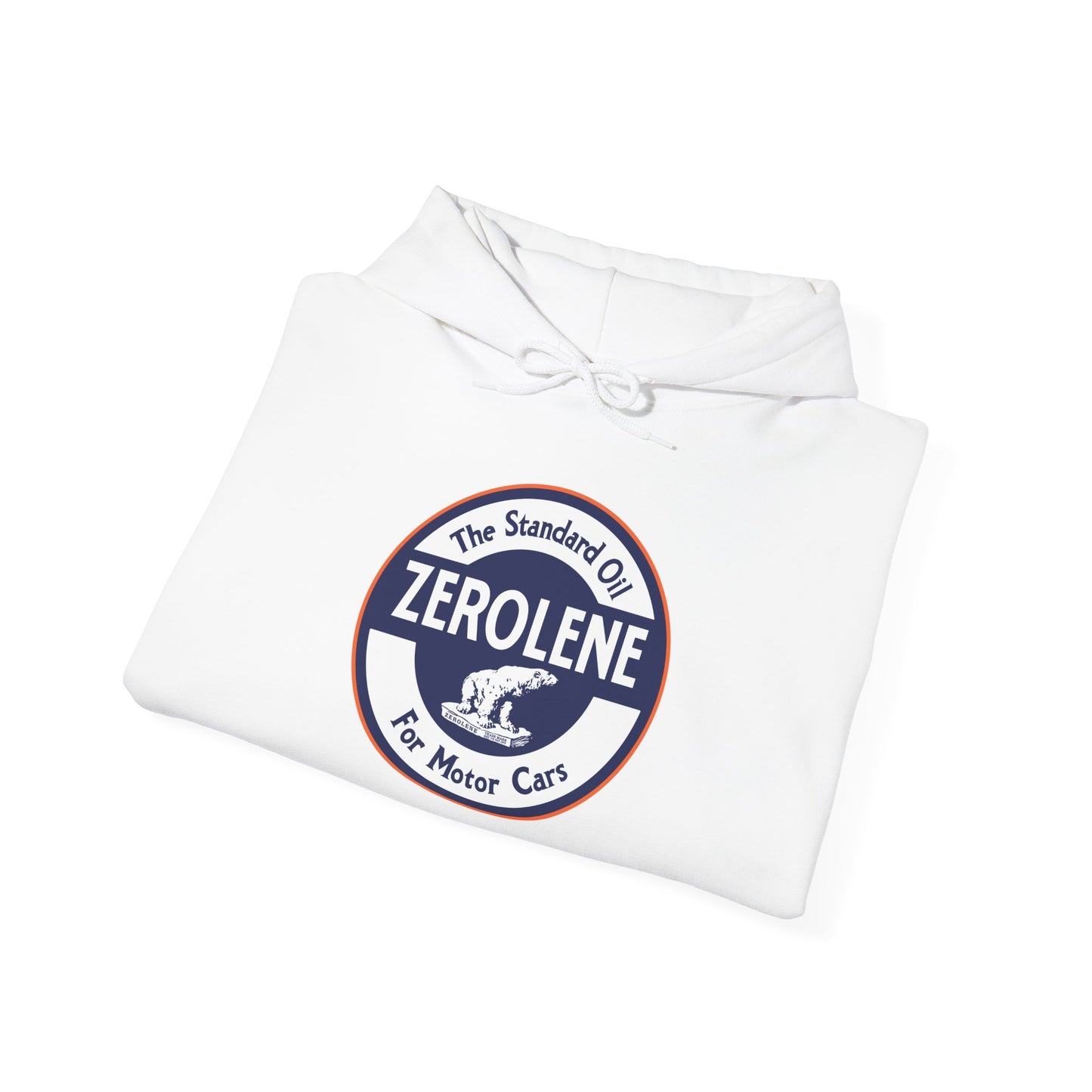 Zerolene Vintage Logo Hoodie — Retro Motor Oil Graphic Sweatshirt
