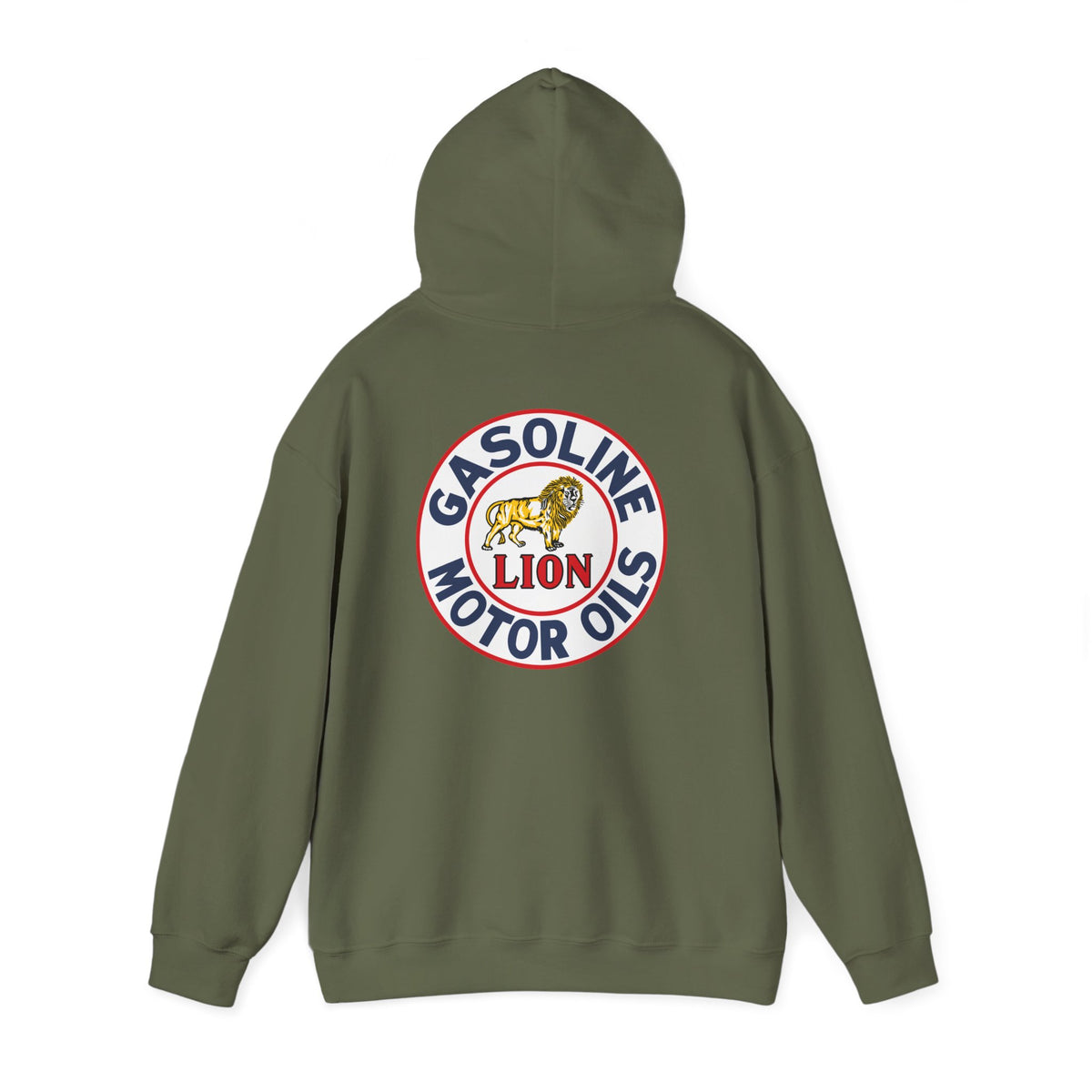 Lion Gasoline Motor Oils Hoodie — Vintage Petroliana | The Faded Label Co.