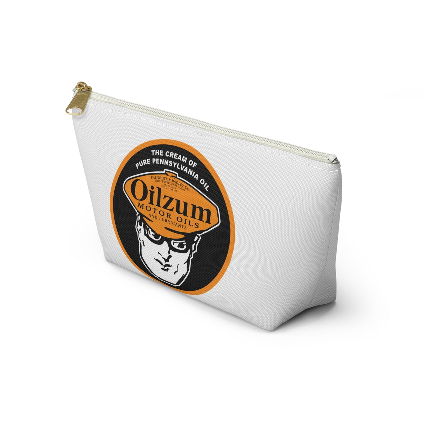 Oilzum Accessory Pouch — Vintage Racing Motor Oil Petroliana Gift | The Faded Label Co.