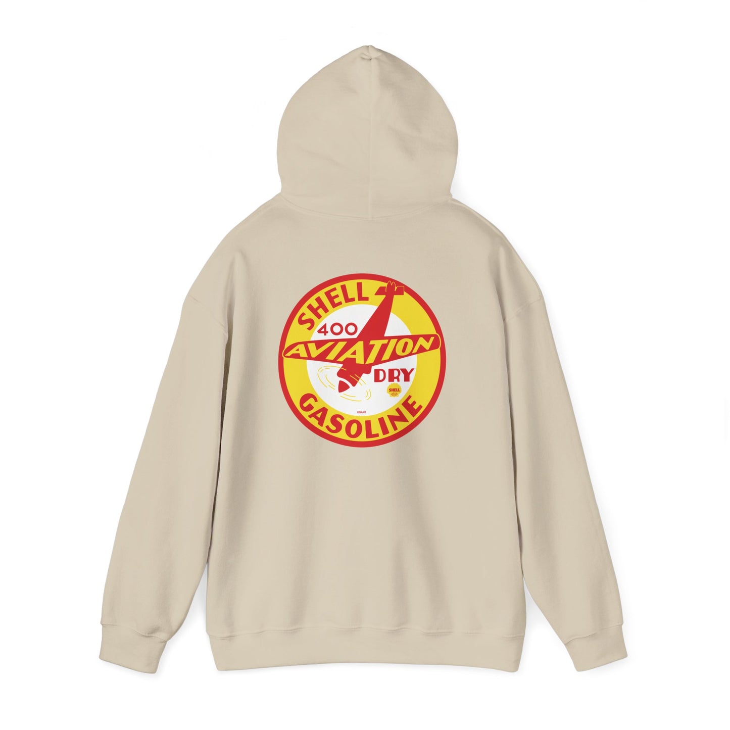 Shell 400 Aviation Gasoline Hoodie — Vintage  Logo Pullover